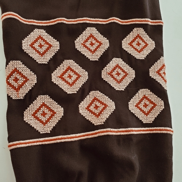Loft Embroidered Black Boho Romper Size Small - Picture 5 of 8